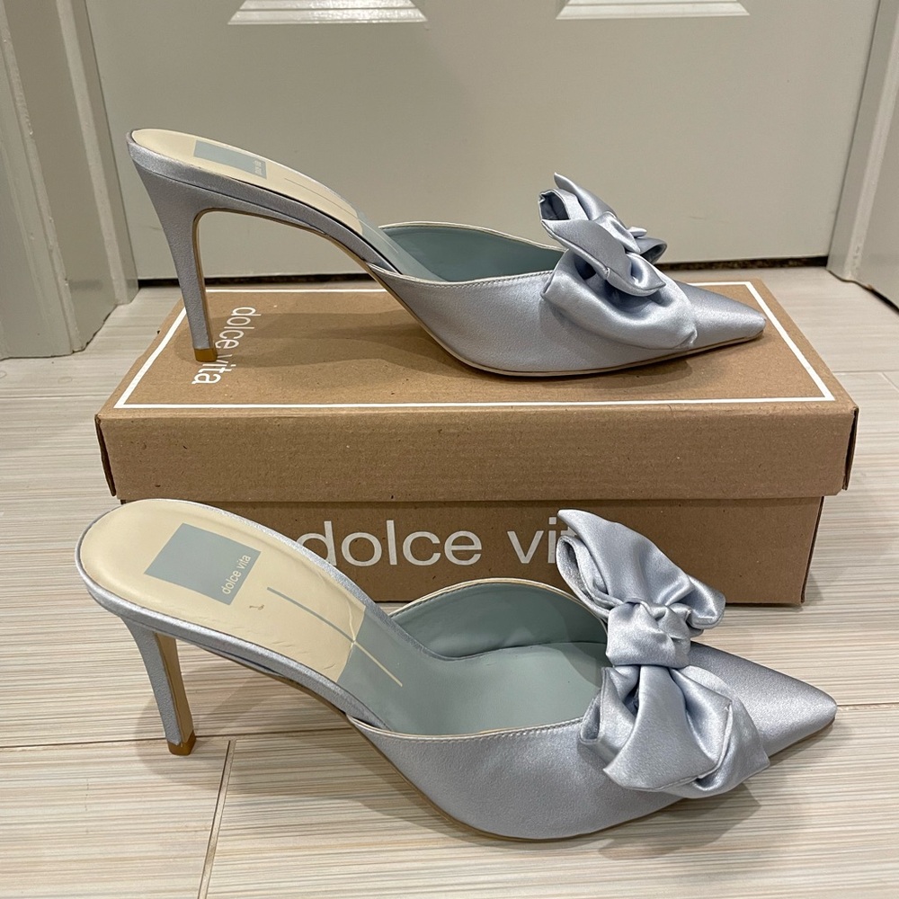 Dolce Vita Light Blue Heels with Bow
